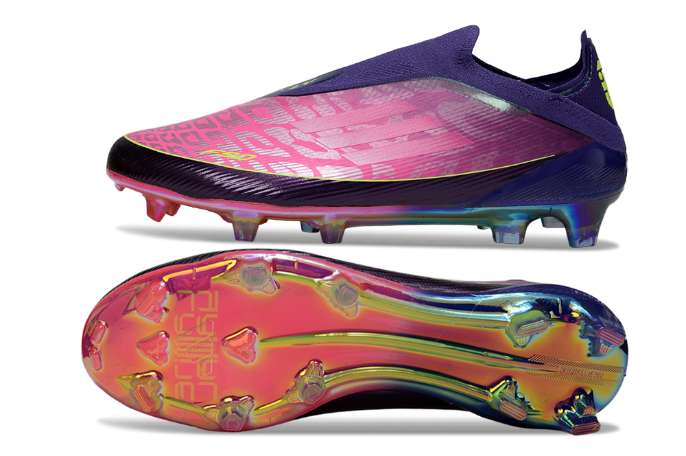 F50 Laceless Lamine Yamal 2 FG - Violet/Rose/Jaune Fluo – Image 8