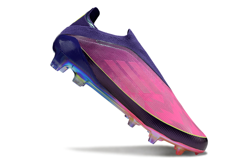 F50 Laceless Lamine Yamal 2 FG - Violet/Rose/Jaune Fluo – Image 4