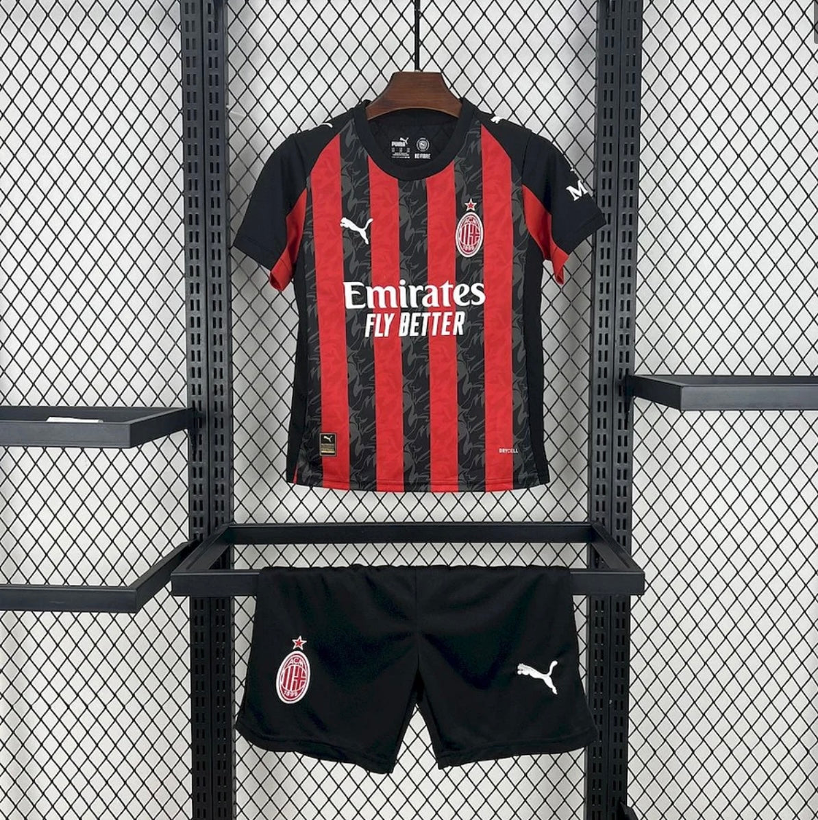 Kits Enfants AC Milan 2025/26 Domicile