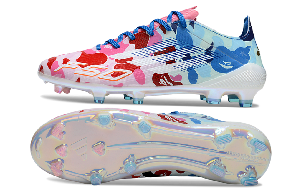 F50 x Bape Languette FG - Rose/Bleu – Image 8