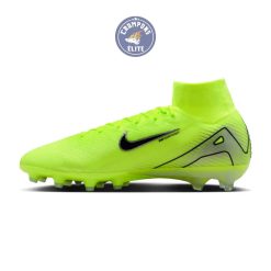 Alternative view of Air Zoom Mercurial Superfly 10 AG - Vert/Jaune/Argenté/Noir