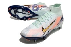 Alternative view of Air Zoom Mercurial Superfly 10 SG - Bleu Turquoise/Bleu Marine/Orange/