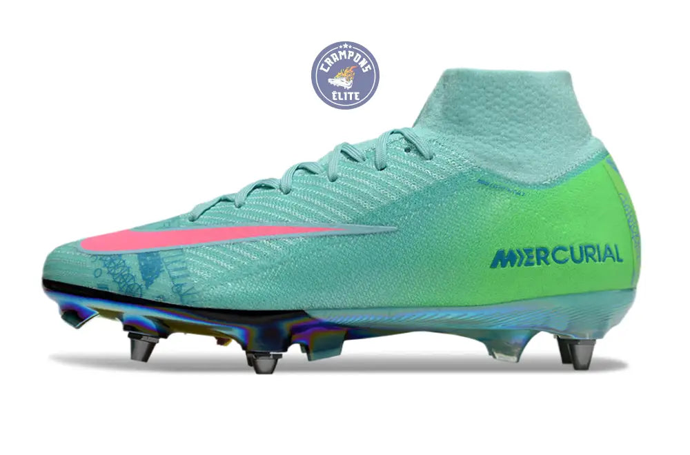Air Zoom Mercurial Superfly 10 SG Cosmic Speed 2 - Turquoise/Noir ÉDIT – Image 5