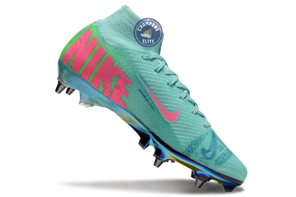 Air Zoom Mercurial Superfly 10 SG Cosmic Speed 2 - Turquoise/Noir ÉDIT – Image 3