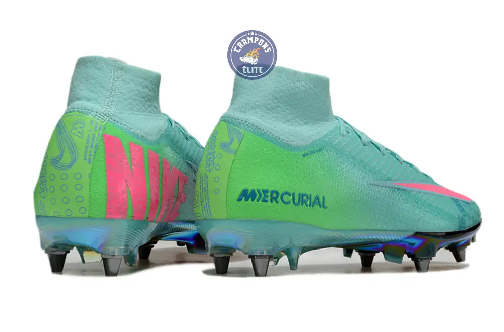 Air Zoom Mercurial Superfly 10 SG Cosmic Speed 2 - Turquoise/Noir ÉDIT – Image 6
