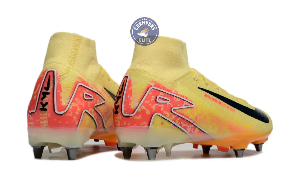 Air Zoom Mercurial Superfly 10 SG Mbappé Personal Edition - Orange/Ble – Image 6