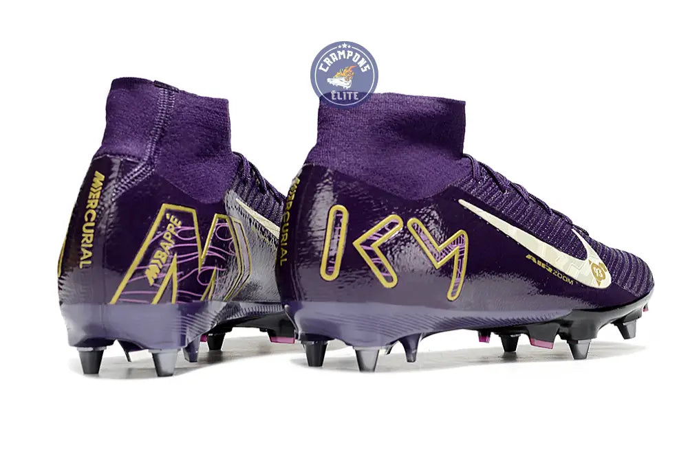 Air Zoom Mercurial Superfly 10 SG Mbappé Personal Edition - Violet/Bla – Image 6