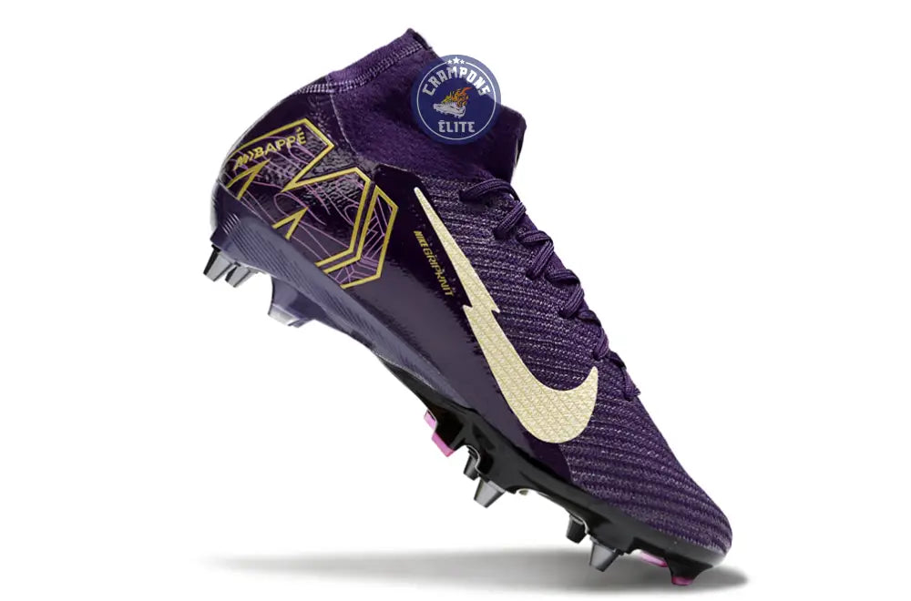 Air Zoom Mercurial Superfly 10 SG Mbappé Personal Edition - Violet/Bla – Image 3