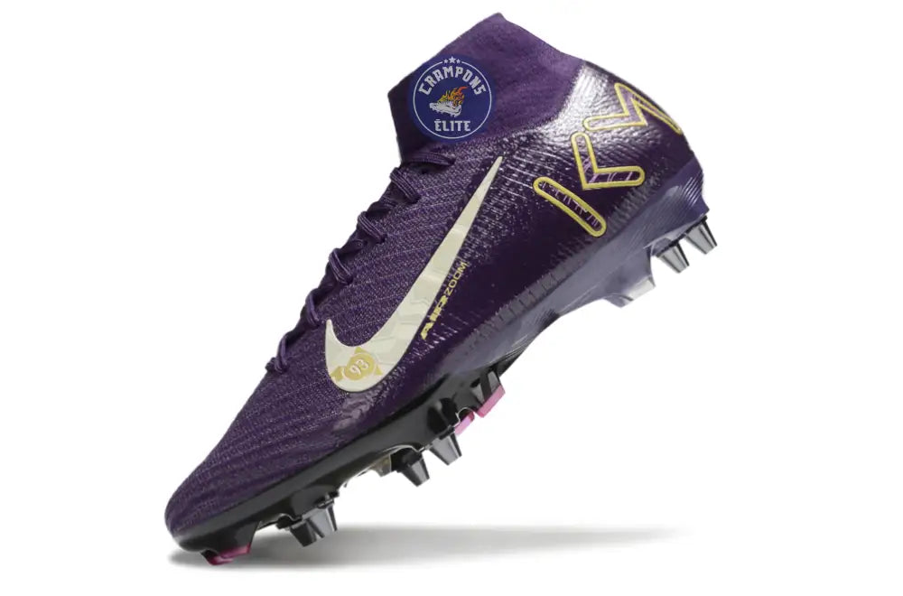Air Zoom Mercurial Superfly 10 SG Mbappé Personal Edition - Violet/Bla – Image 4