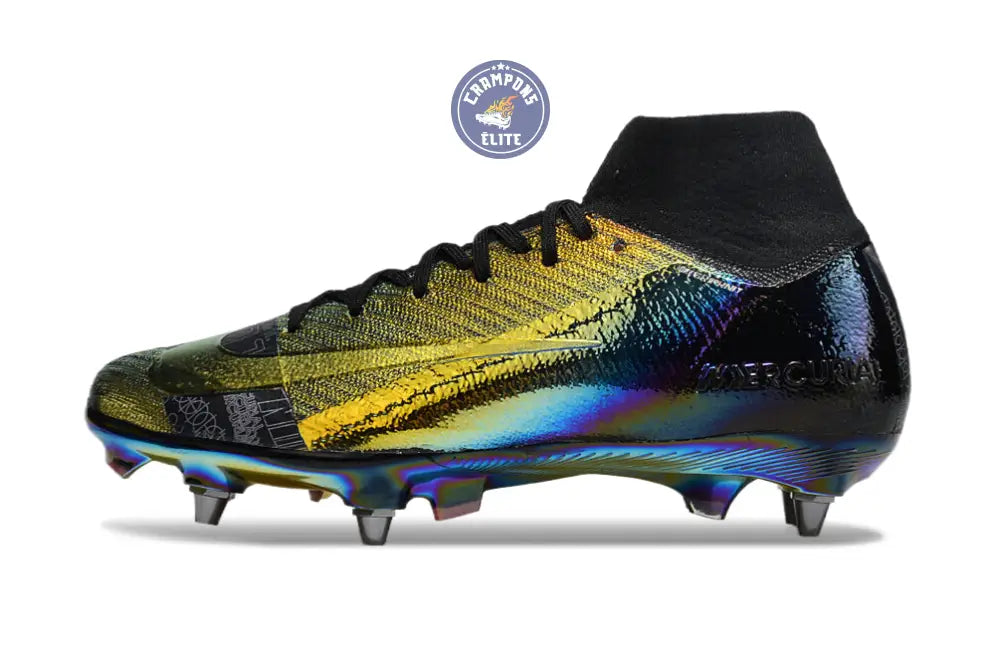 Air Zoom Mercurial Superfly 10 SG Soft Ground - Doré/Noir/Bleu – Image 5