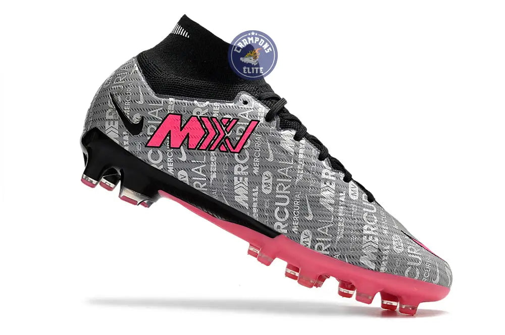 Air Zoom Mercurial Superfly 9 AG 25 - Argenté/Rose/Noir – Image 3
