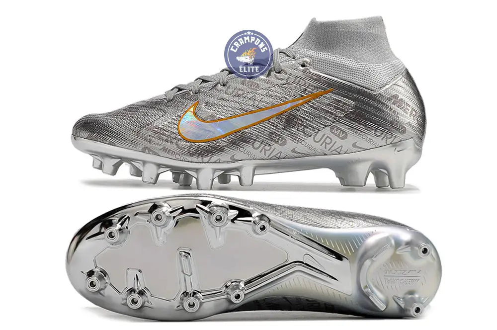 Air Zoom Mercurial Superfly 9 AG - Argenté/Gris/Doré