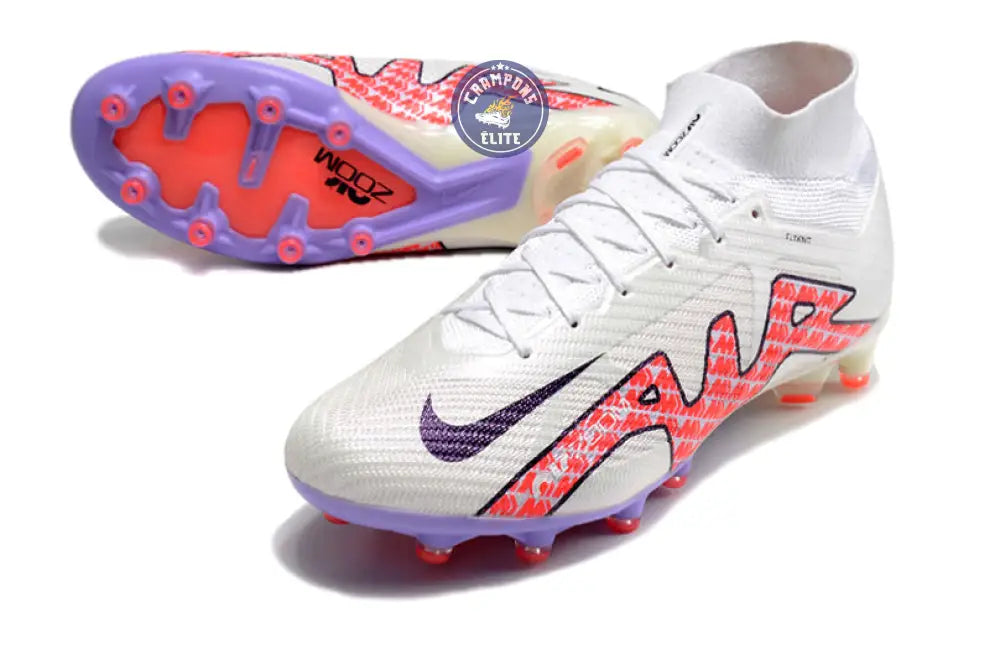 Air Zoom Mercurial Superfly 9 AG - Blanc/Rouge/Blanc ÉDITION LIMITÉE – Image 2