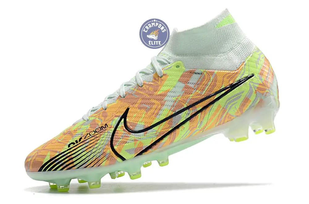Air Zoom Mercurial Superfly 9 AG Bonded - Vert/Bleu/Orange – Image 4