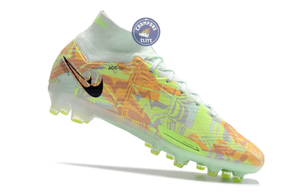 Air Zoom Mercurial Superfly 9 AG Bonded - Vert/Bleu/Orange – Image 3