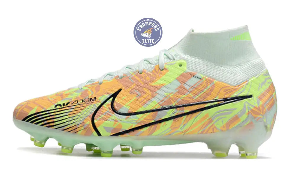 Air Zoom Mercurial Superfly 9 AG Bonded - Vert/Bleu/Orange – Image 5