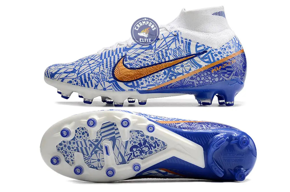 Air Zoom Mercurial Superfly 9 AG CR7 Personal Edition - Blanc/Cuivré/B