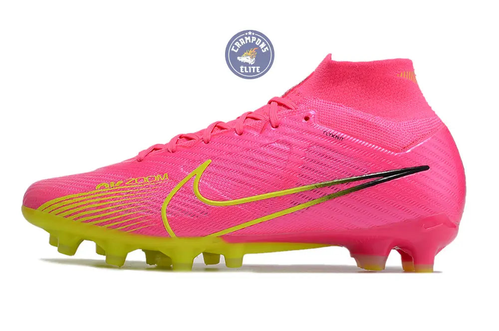 Air Zoom Mercurial Superfly 9 AG Luminous - Rose/Jaune Fluo/Gris – Image 5