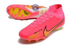 Alternative view of Air Zoom Mercurial Superfly 9 AG - Rose/Jaune/Blanc/Noir