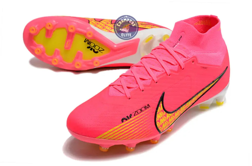 Air Zoom Mercurial Superfly 9 AG - Rose/Jaune/Blanc/Noir – Image 2