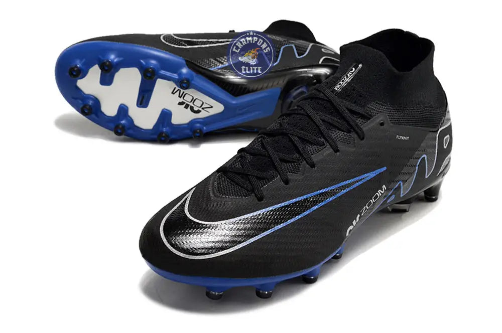 Air Zoom Mercurial Superfly 9 AG Shadow - Noir/Chrome/Bleu – Image 2