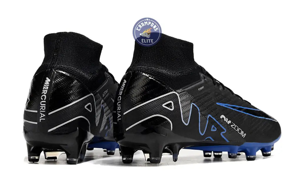 Air Zoom Mercurial Superfly 9 AG Shadow - Noir/Chrome/Bleu – Image 6