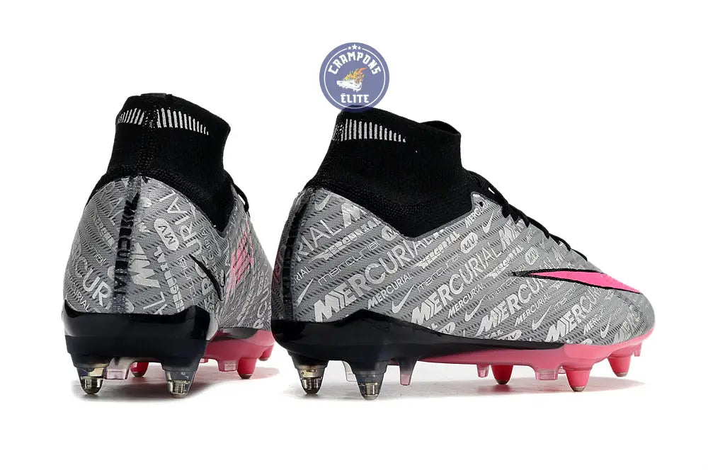 Air Zoom Mercurial Superfly 9 Anticlog 25 - Argenté/Rose/Noir – Image 6