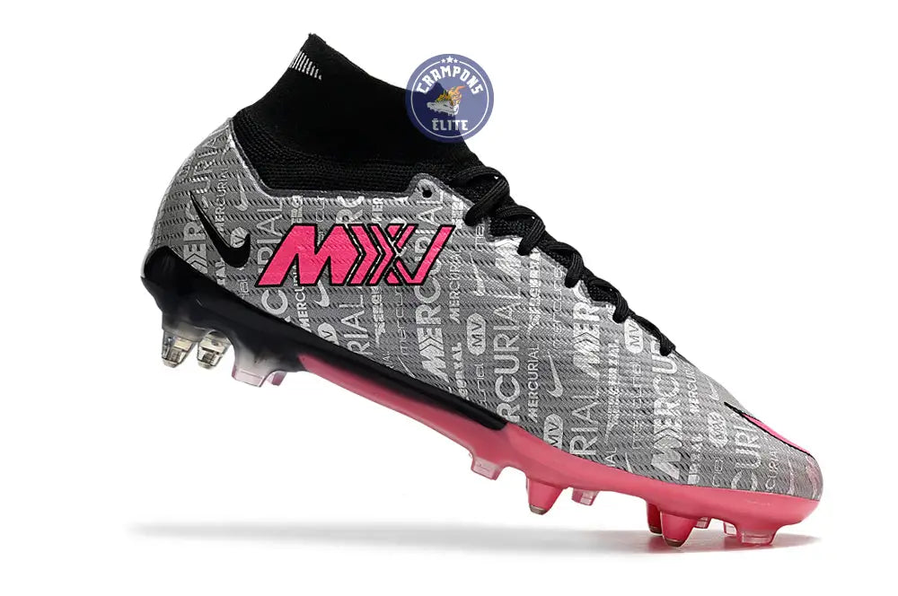 Air Zoom Mercurial Superfly 9 Anticlog 25 - Argenté/Rose/Noir – Image 3