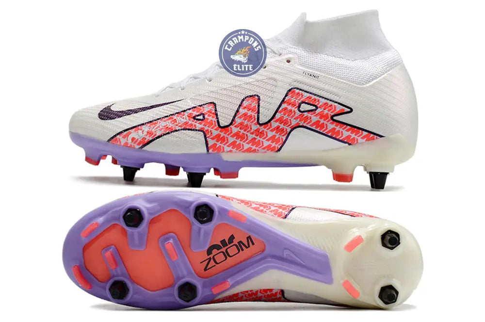 Air Zoom Mercurial Superfly 9 SG - Blanc/Rouge/Blanc ÉDITION LIMITÉE