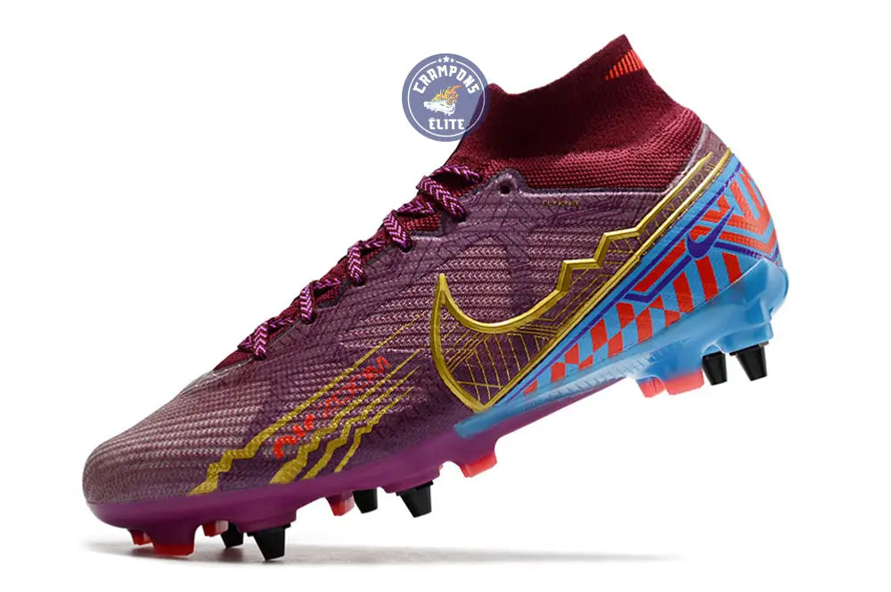 Air Zoom Mercurial Superfly 9 SG Mbappé Personal Edition - Bordeaux/Do – Image 4