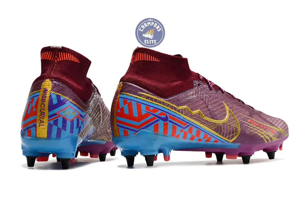 Air Zoom Mercurial Superfly 9 SG Mbappé Personal Edition - Bordeaux/Do – Image 6