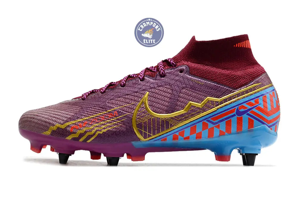 Air Zoom Mercurial Superfly 9 SG Mbappé Personal Edition - Bordeaux/Do – Image 5