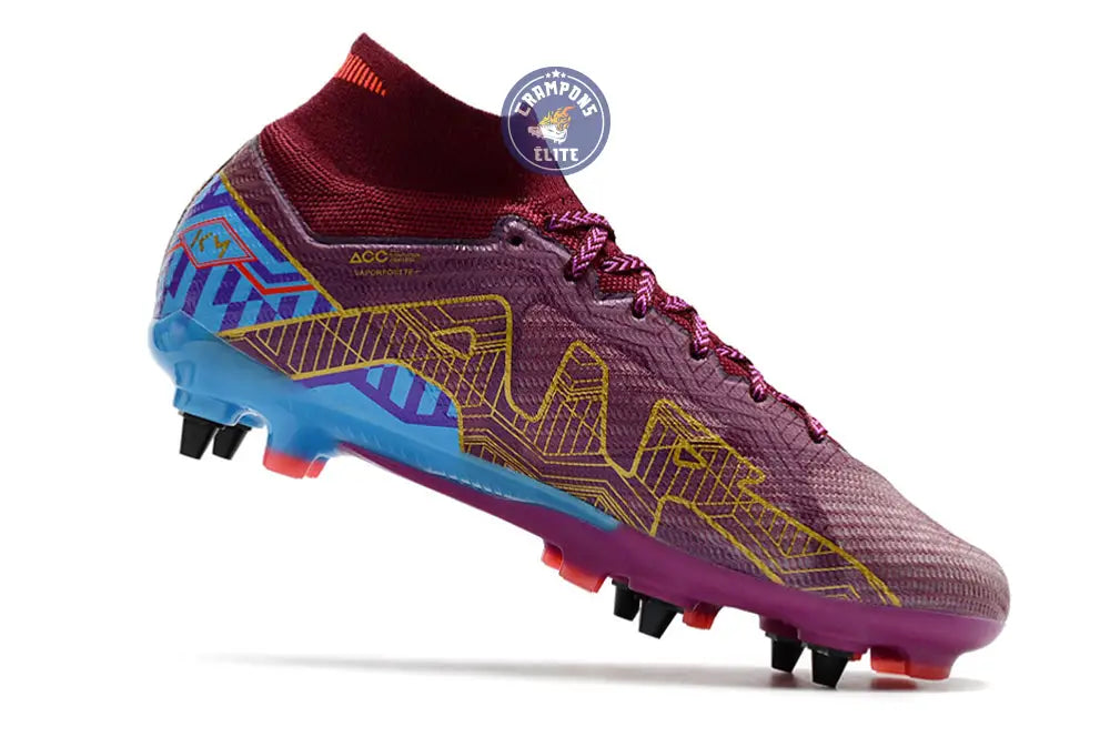 Air Zoom Mercurial Superfly 9 SG Mbappé Personal Edition - Bordeaux/Do – Image 3