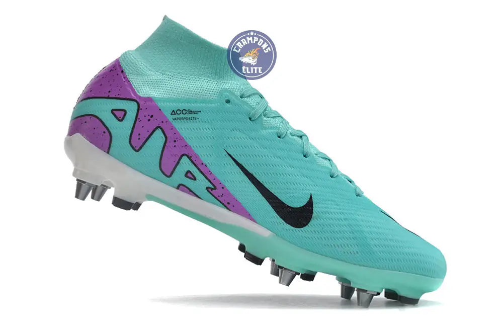 Air Zoom Mercurial Superfly 9 SG-PRO Peak Ready - Turquoise/Rose/Noir/ – Image 3