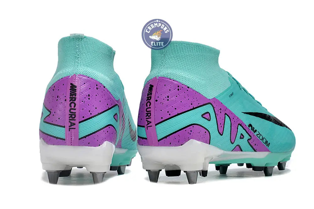 Air Zoom Mercurial Superfly 9 SG-PRO Peak Ready - Turquoise/Rose/Noir/ – Image 6