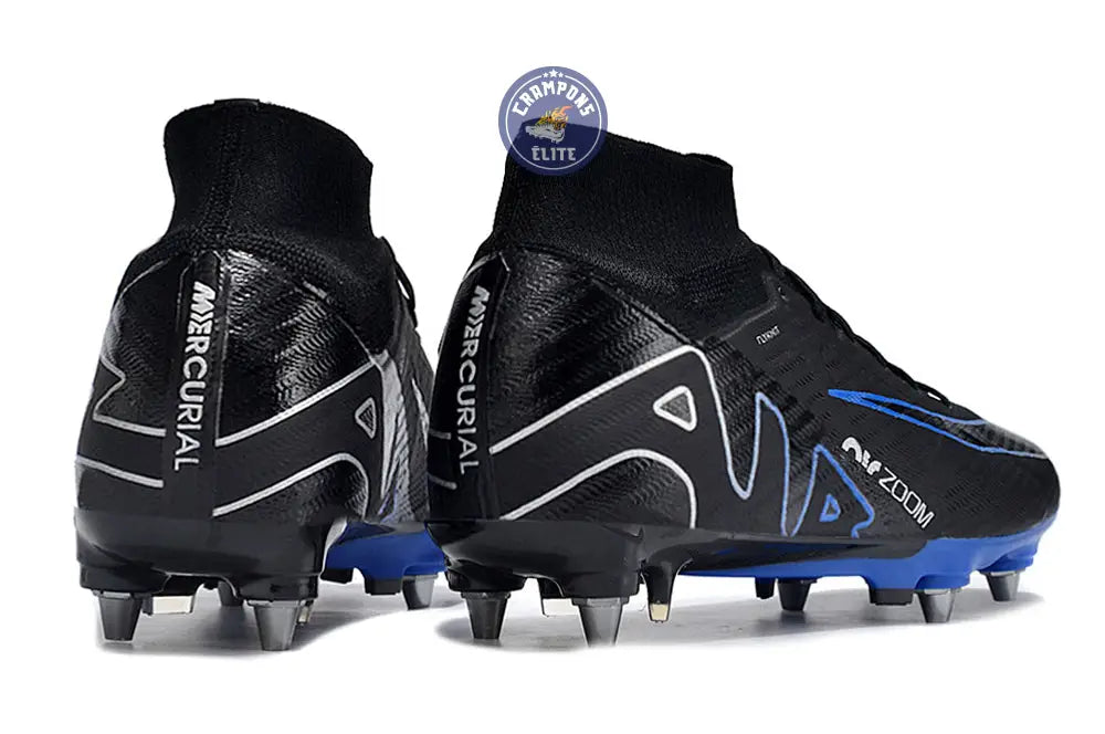 Air Zoom Mercurial Superfly 9 SG-PRO Shadow - Noir/Chrome/Bleu – Image 6