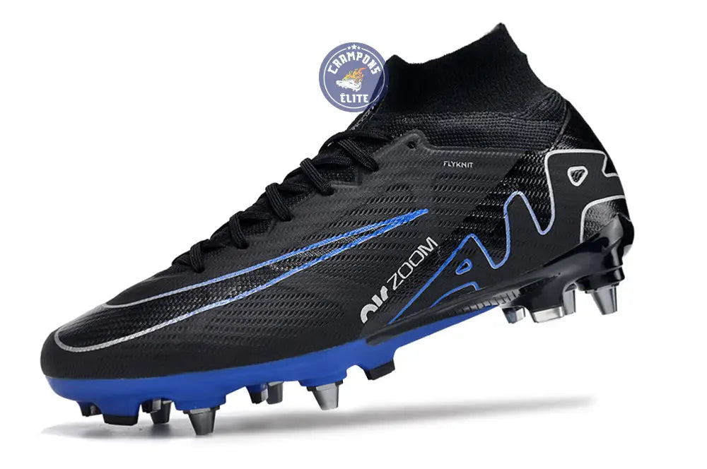Air Zoom Mercurial Superfly 9 SG-PRO Shadow - Noir/Chrome/Bleu – Image 4