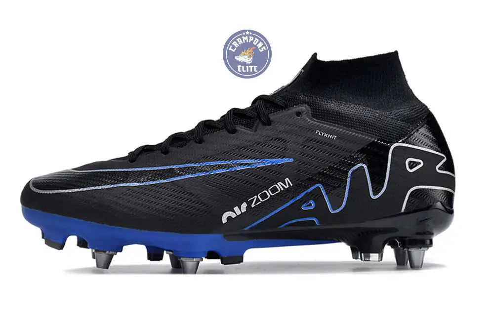 Air Zoom Mercurial Superfly 9 SG-PRO Shadow - Noir/Chrome/Bleu – Image 5