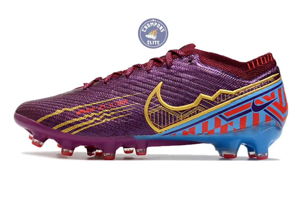 Air Zoom Mercurial Vapor 15 AG Mbappé Personal Edition - Bordeaux/Doré – Image 5