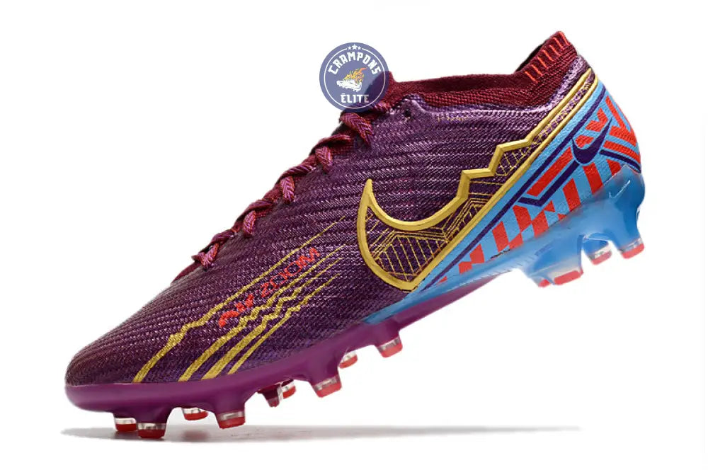 Air Zoom Mercurial Vapor 15 AG Mbappé Personal Edition - Bordeaux/Doré – Image 4