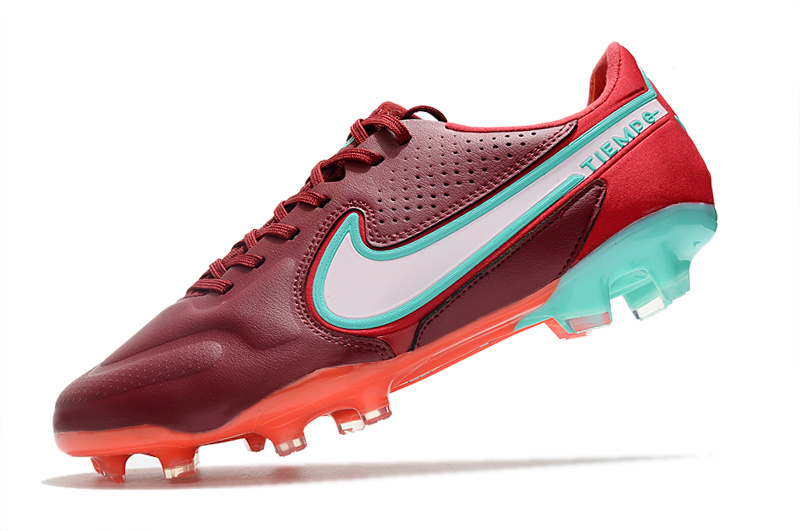 Tiempo 9 Elite FG Bordeaux/Blanc/Turquoise – Image 6