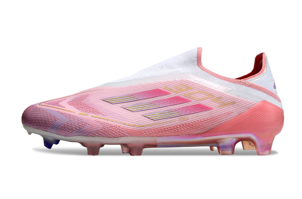 F50 Lamine Yamal Laceless FG - Rose/Blanc – Image 3