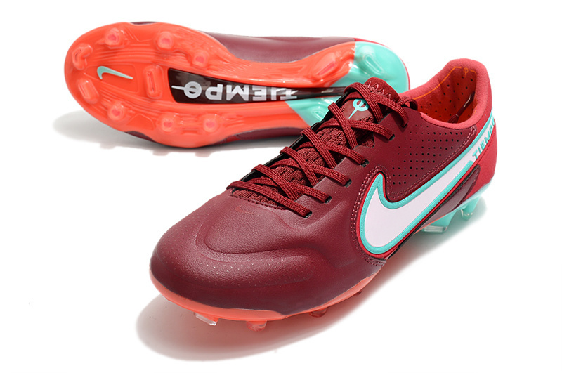 Tiempo 9 Elite FG Bordeaux/Blanc/Turquoise – Image 5