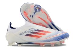 F50 Elite Laceless FG Advancement - Blanc/Rouge/Bleu