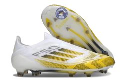 F50 Elite Laceless FG - Blanc/Jaune/Noir