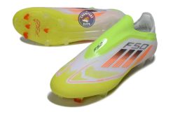 Alternative view of F50 Elite Laceless FG - Blanc/Orange/Vert/Jaune