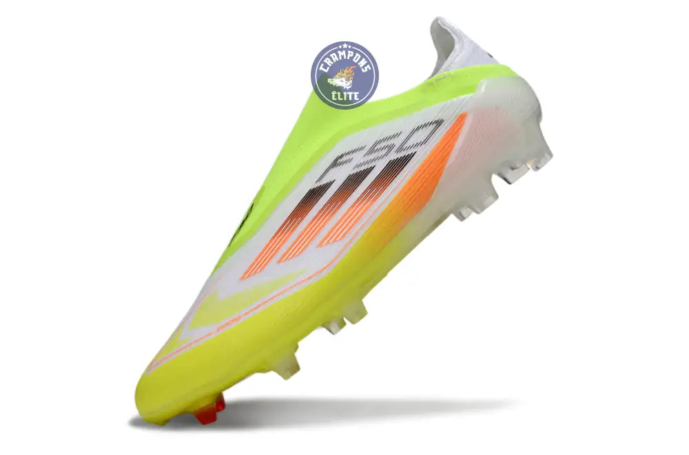 F50 Elite Laceless FG - Blanc/Orange/Vert/Jaune – Image 4
