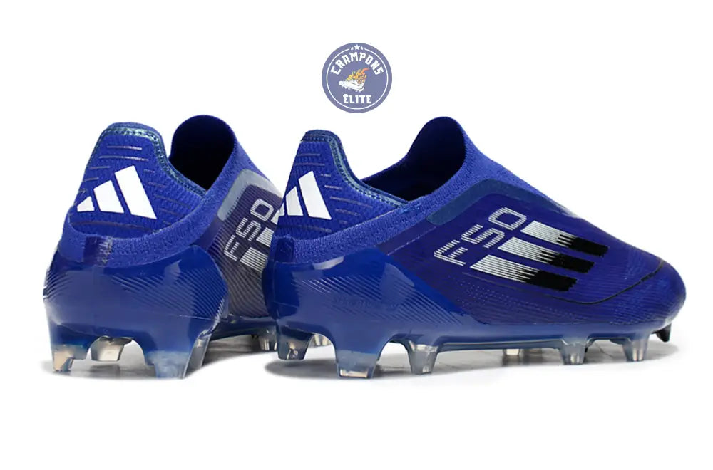 F50 Elite Laceless FG - Bleu/Noir – Image 6