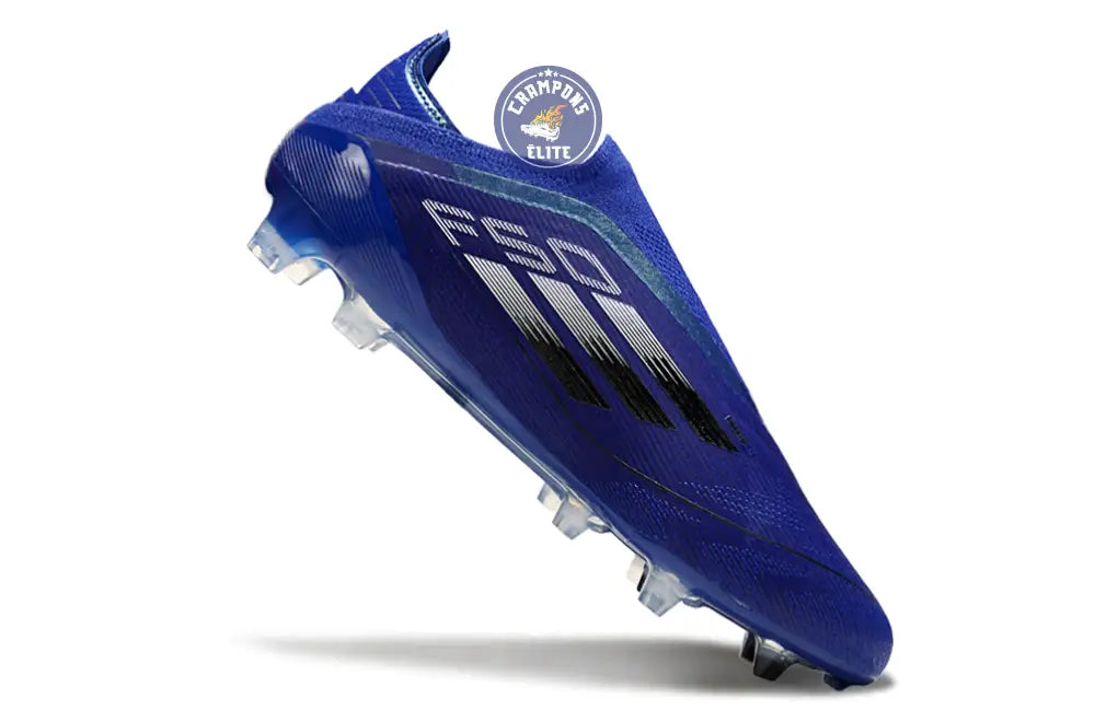 F50 Elite Laceless FG - Bleu/Noir – Image 2