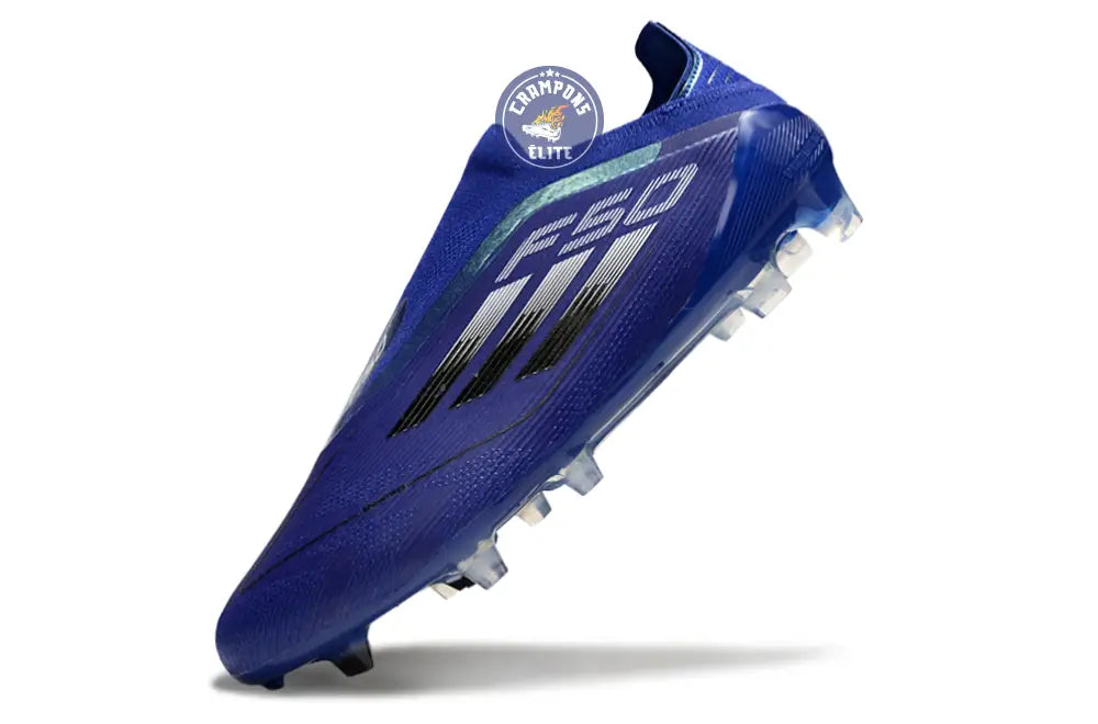 F50 Elite Laceless FG - Bleu/Noir – Image 4